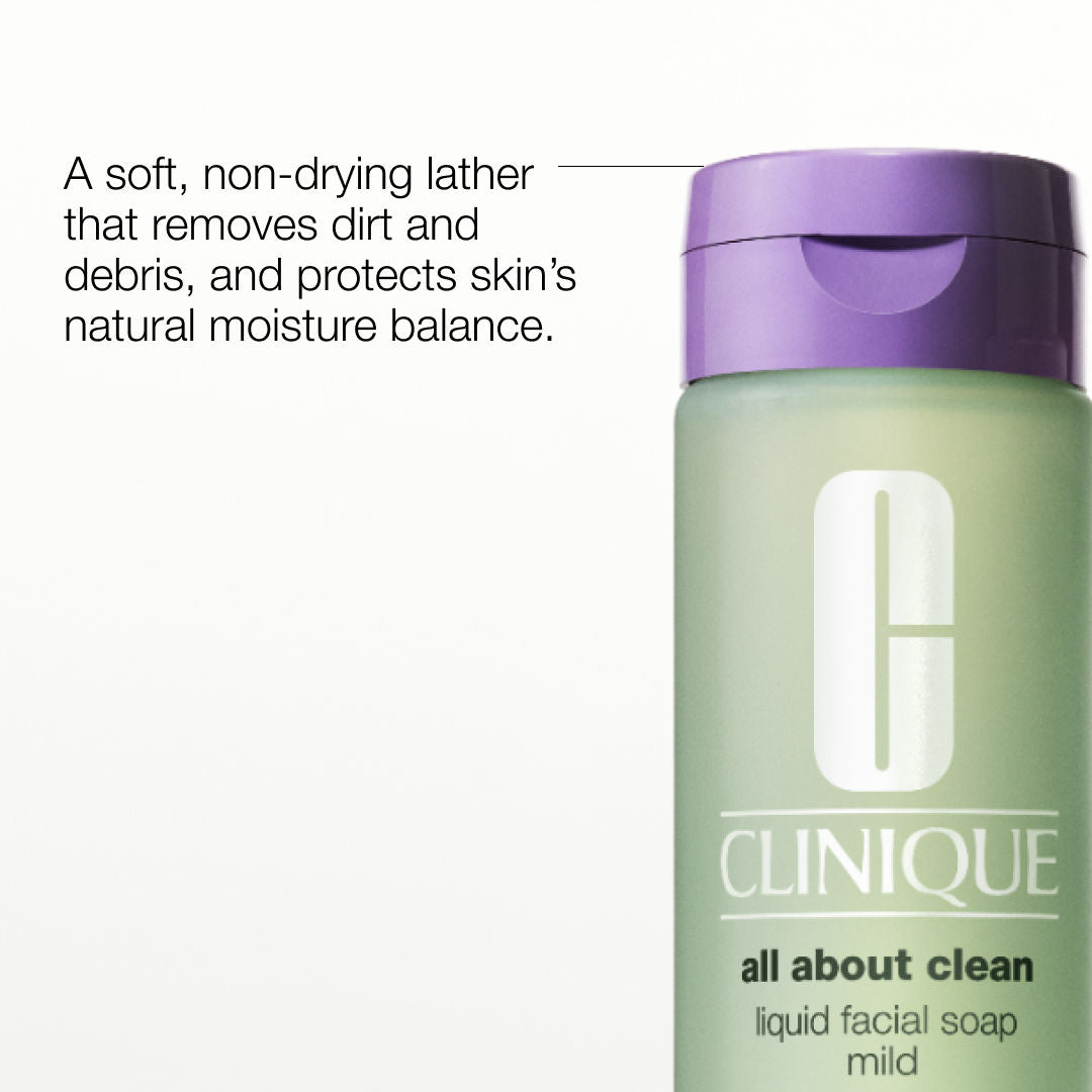 Clinique Liquid Facial Soap Mild - Dry Combination Facewash (200ml)