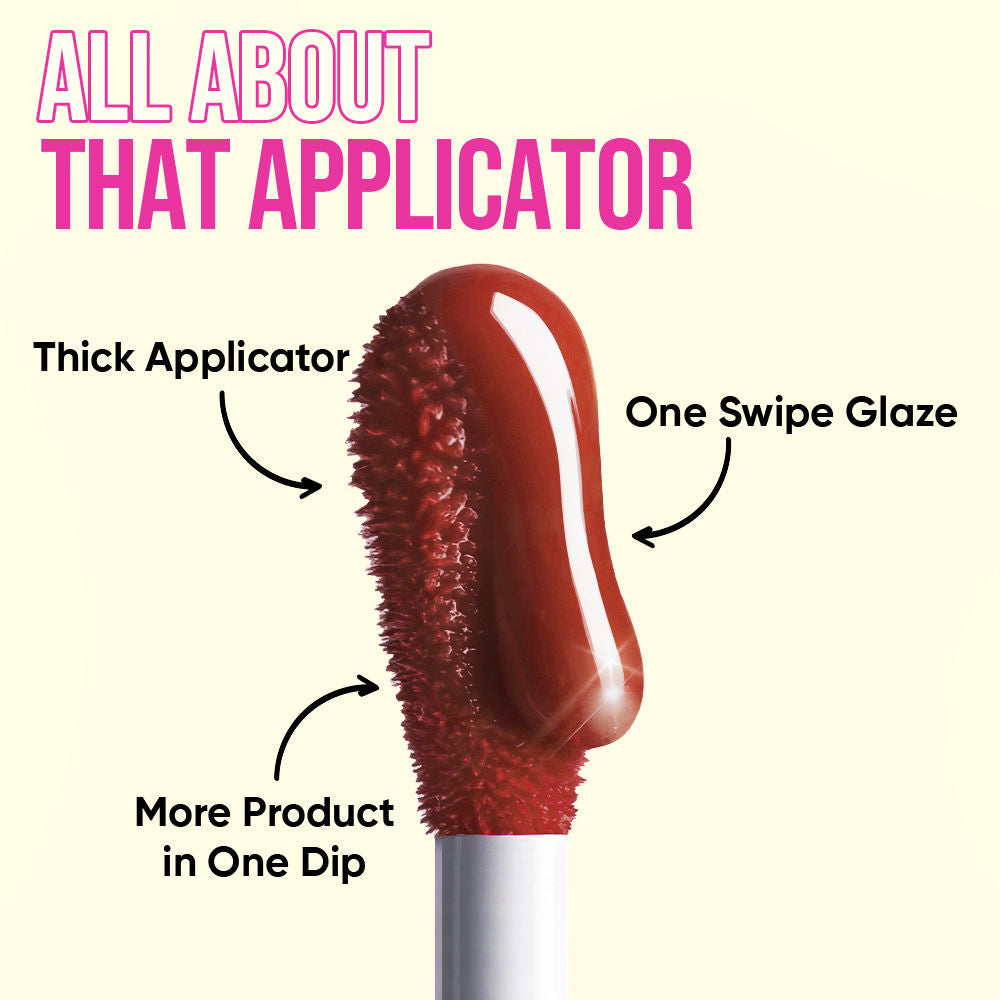 Nykaa Cosmetics Lip Glaze High Shine And Pigment Lip Gloss Oil - Chai