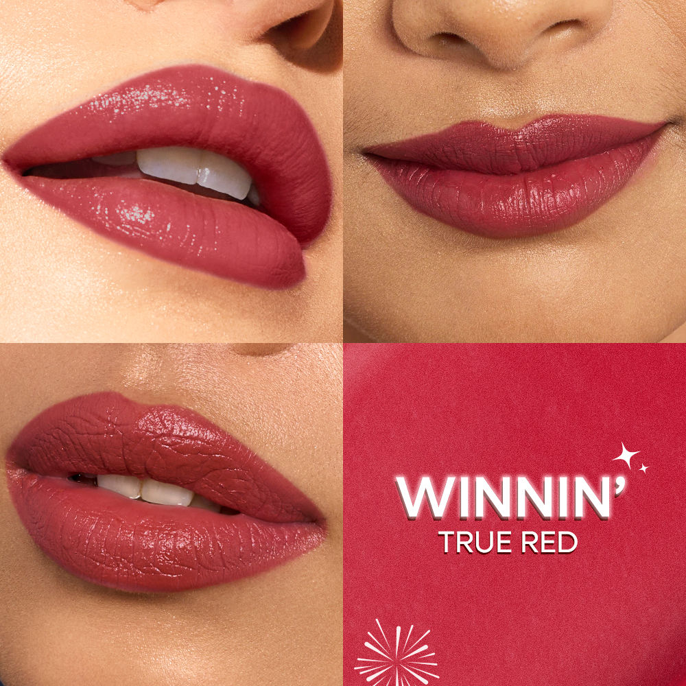 Nykaa Ultra Silk Hydrating Satin Serum Creme Glitter Lipstick with Hyaluronic Acid - Winnin