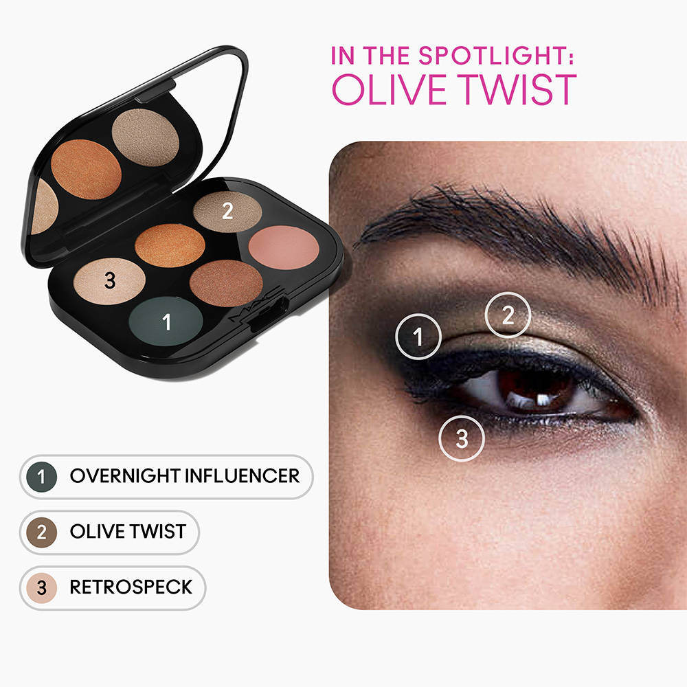 M.A.C Connect In Colour Eye Shadow Palette X6