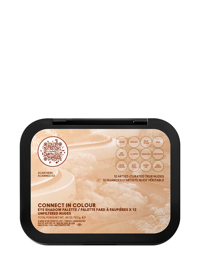 M.A.C Connect In Colour Eye Shadow Palette X12 - Unfiltered Nudes (12.2 g)