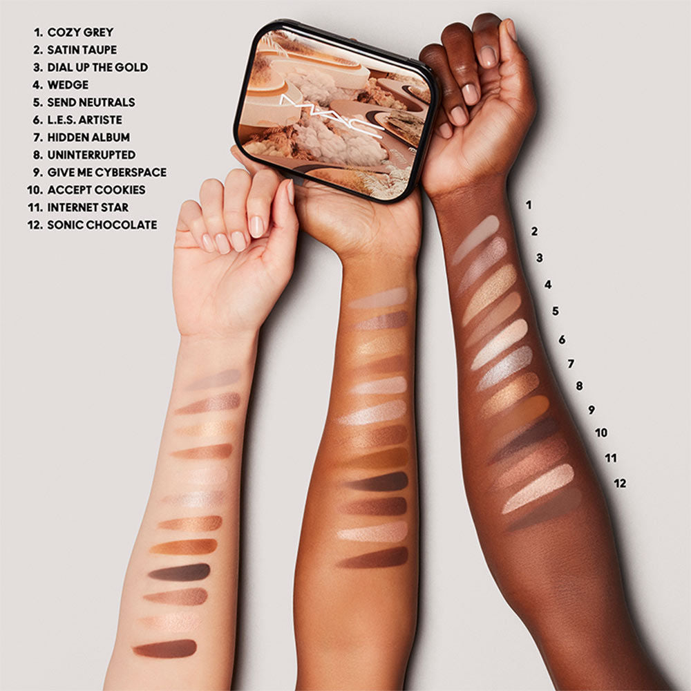 M.A.C Connect In Colour Eye Shadow Palette X12 - Unfiltered Nudes (12.2 g)