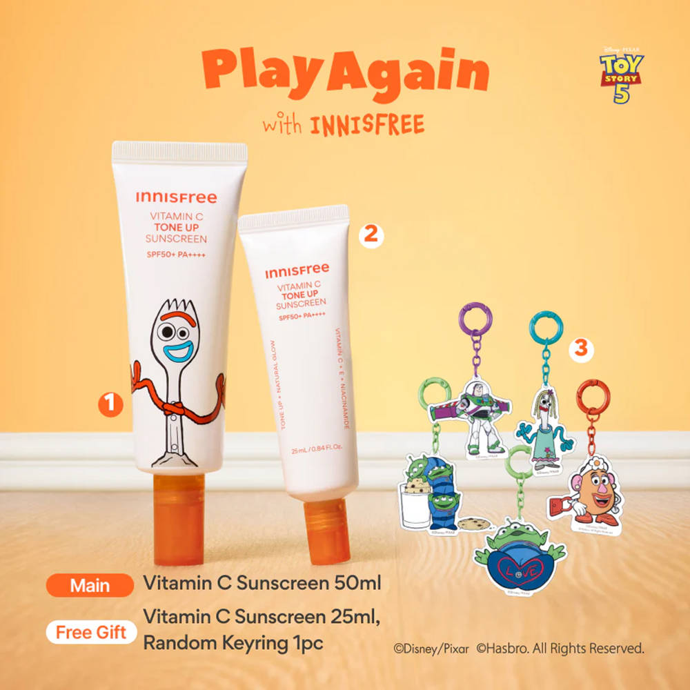 Innisfree Vitamin C Sunscreen Set with Free Keychain