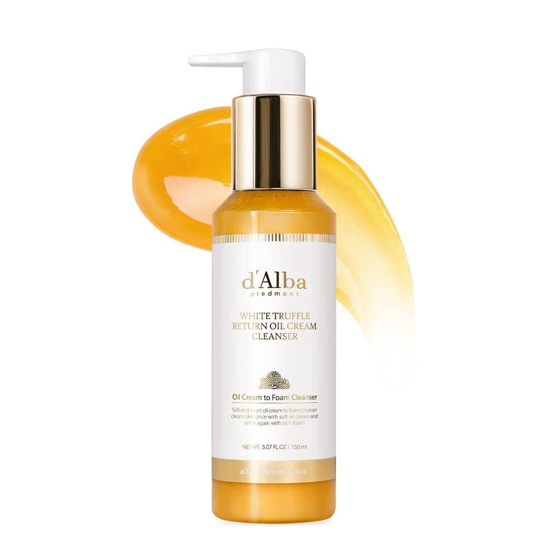 d'Alba piedmont White truffle return oil cream cleanser, Makeup Removal, Sensitive Skin (150ml)