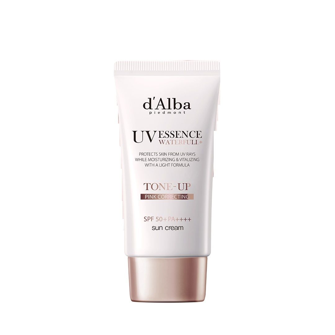 d'Alba piedmont Waterfull Tone-Up Sunscreen, Vegan, Tinted Moisturizer, SPF 50+ PA++++, Glowy (50ml)