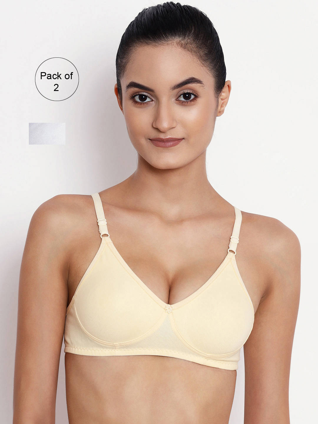 Abelino Pack Of 2 Non Padded Seamless Bras. - Multi-Color (28B) · 28B