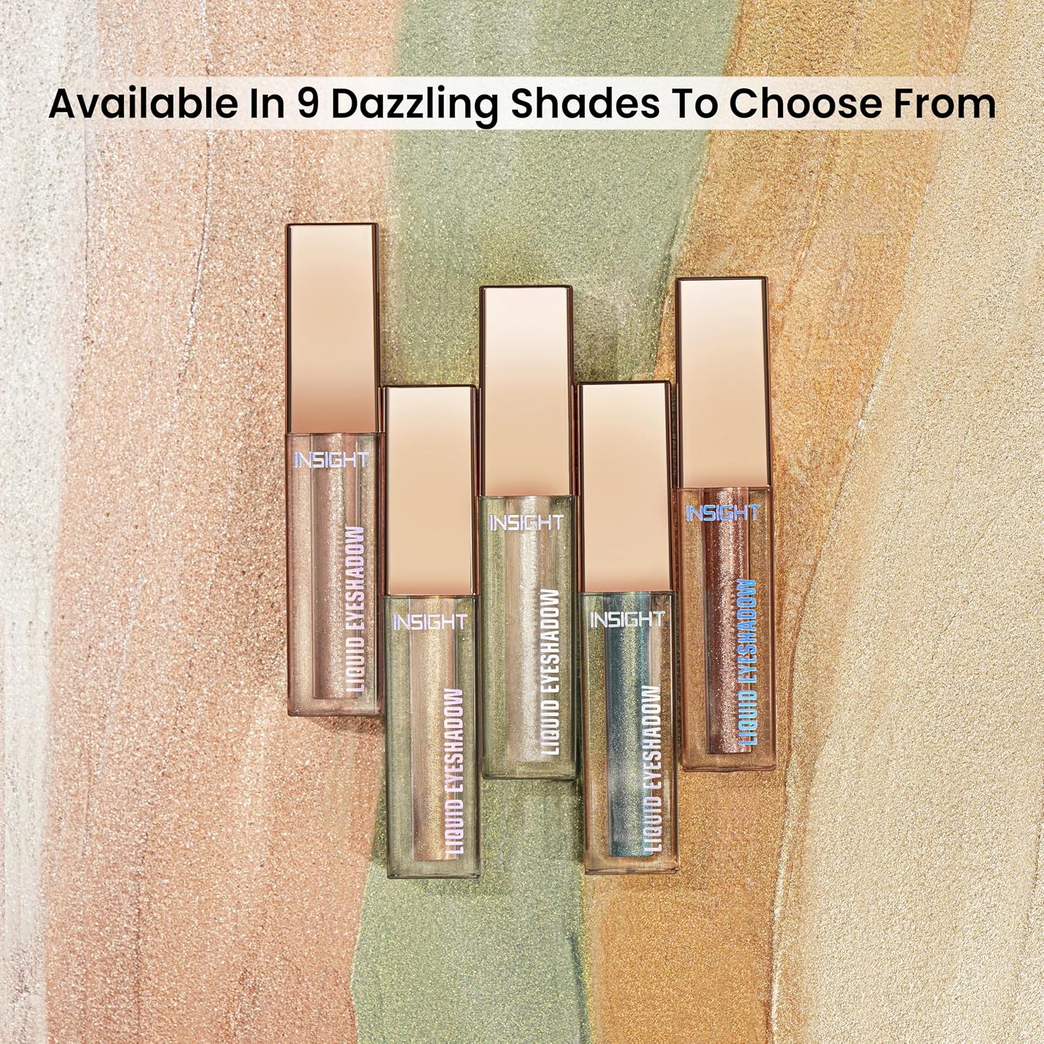 INSIGHT Liquid Eyeshadow| Smooth Glide Formula| Radiant Shimmer Finish | Highly Pigmented| Non-Transfer | Waterproof | Long Wearing Eyeshadow | Ocean Chrome-3g