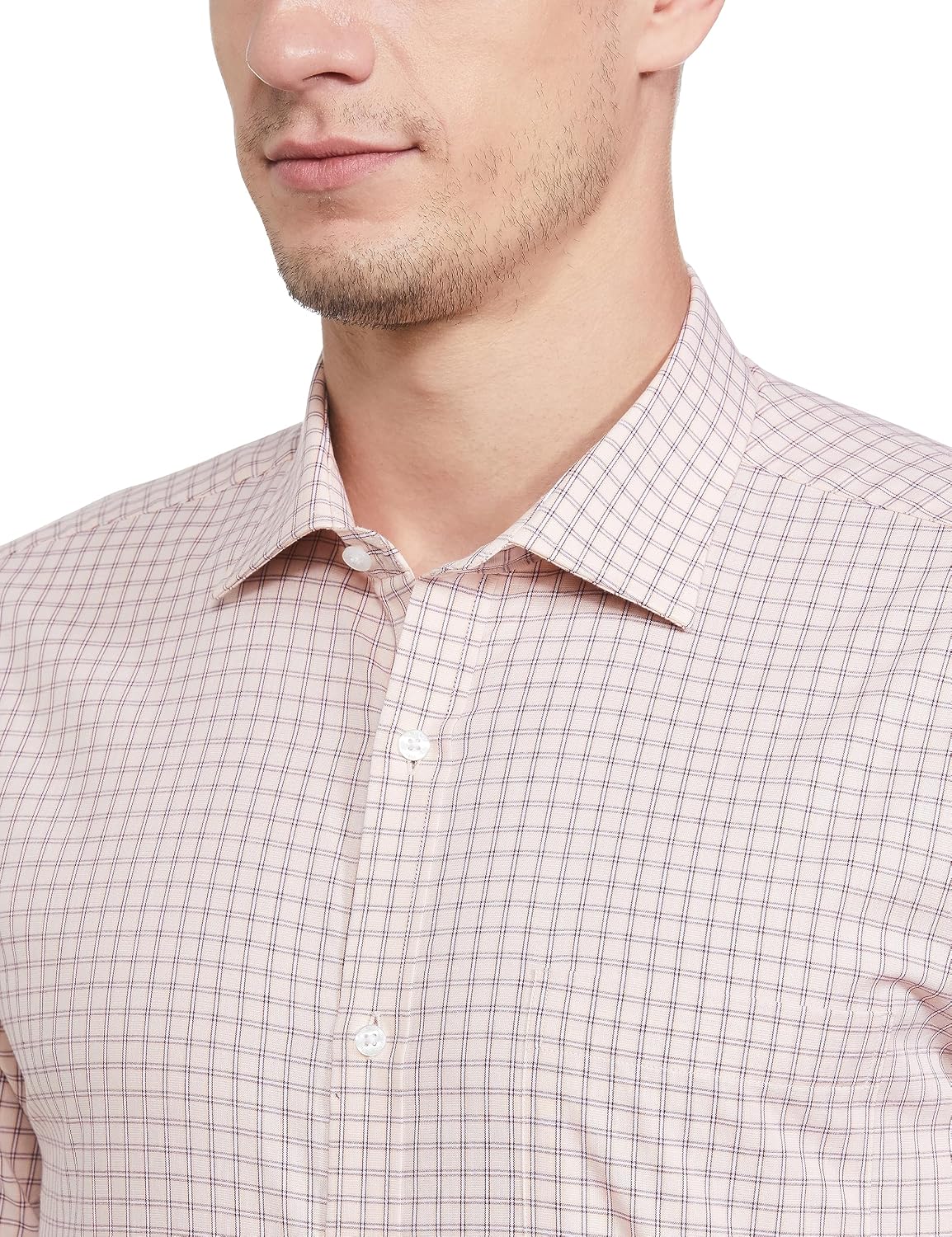 Park Avenue Men's Cotton Regular Fit Shirt 44 Medium Orange