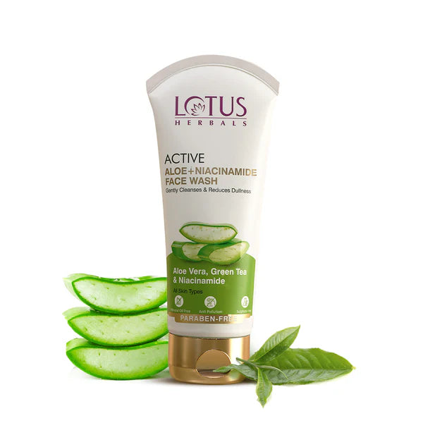 Lotus Herbals - Active Aloe + Niacinamide Face Wash(100g)