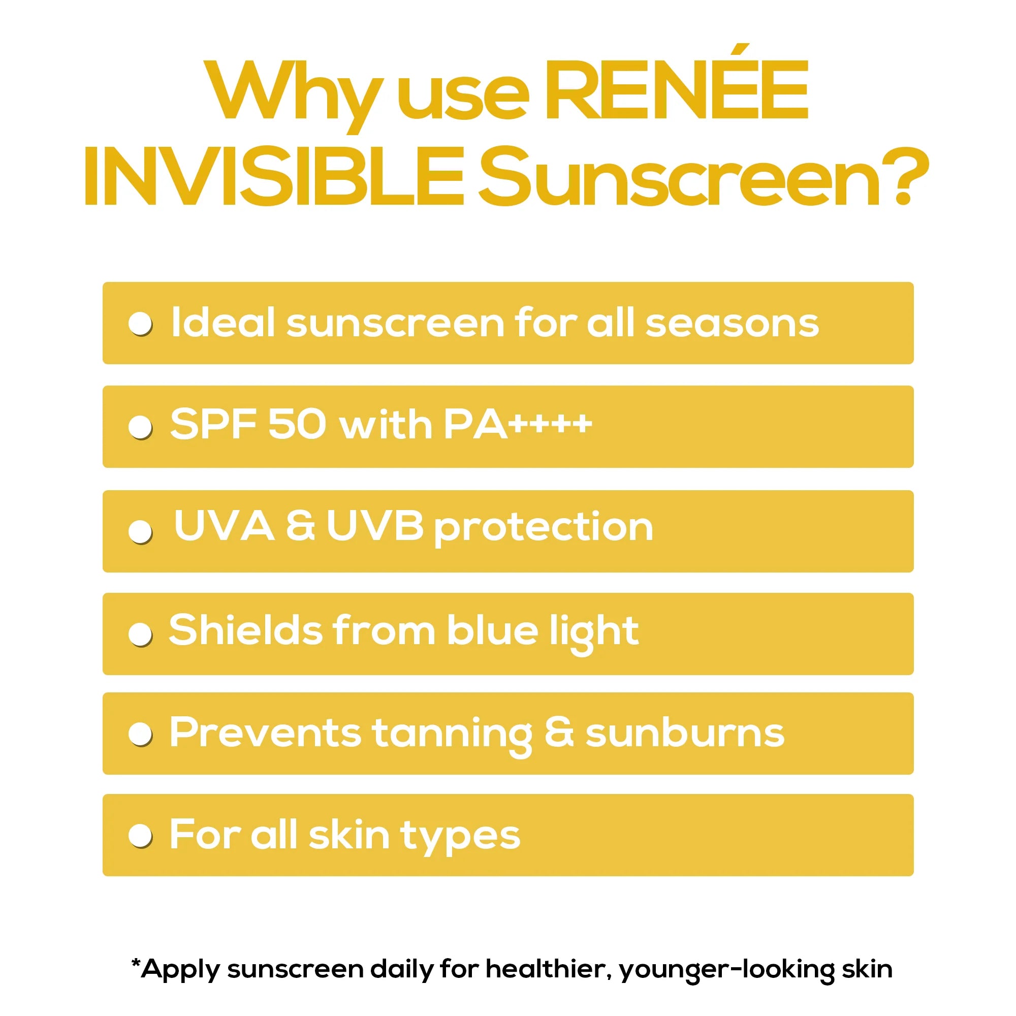 RENEE - All Season Invisible Sunscreen Gel (50mL)