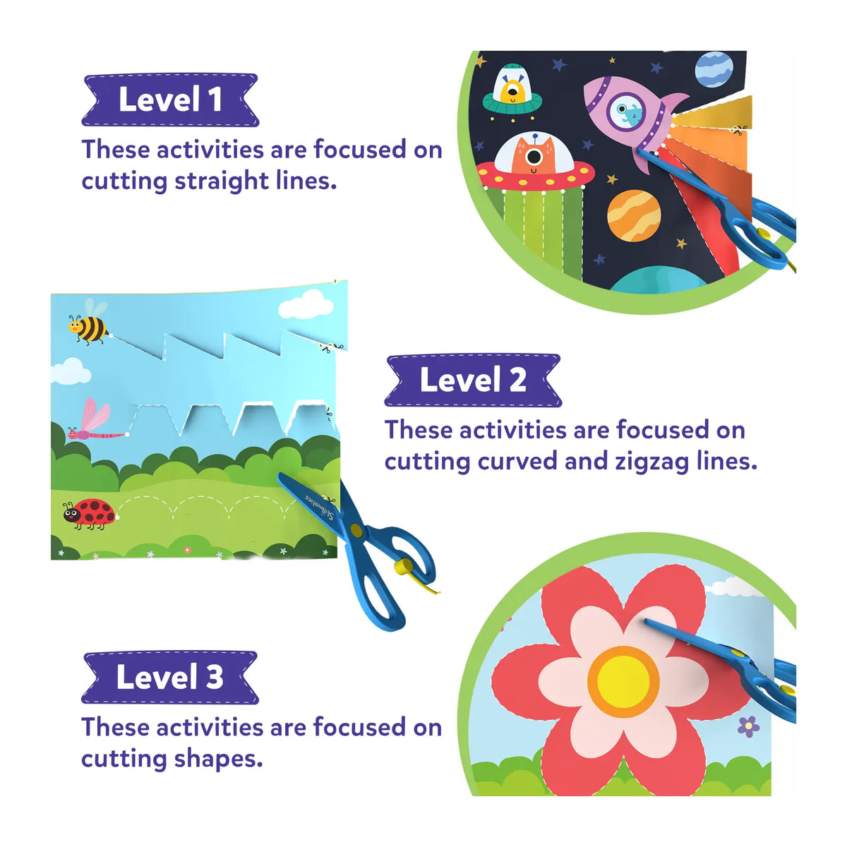 Skillmatics Animal Snip & Craft Bundle (Ages 3-7)