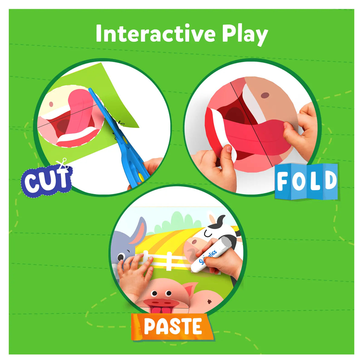 Skillmatics Animal Snip & Craft Bundle (Ages 3-7)