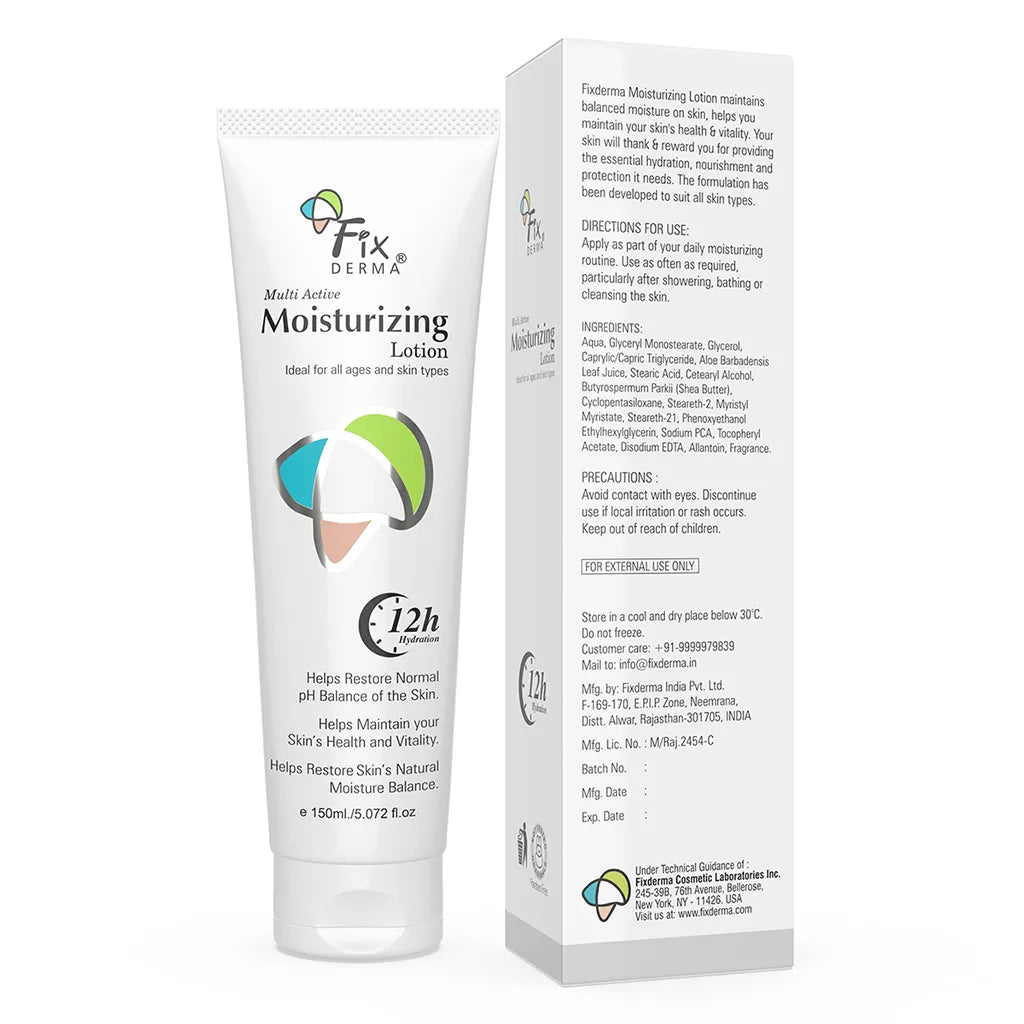 Fix Derma - 1% Sodium PCA, 2% Shea Butter, 0.5% Vitamin E - Moisturizing Lotion (150mL)