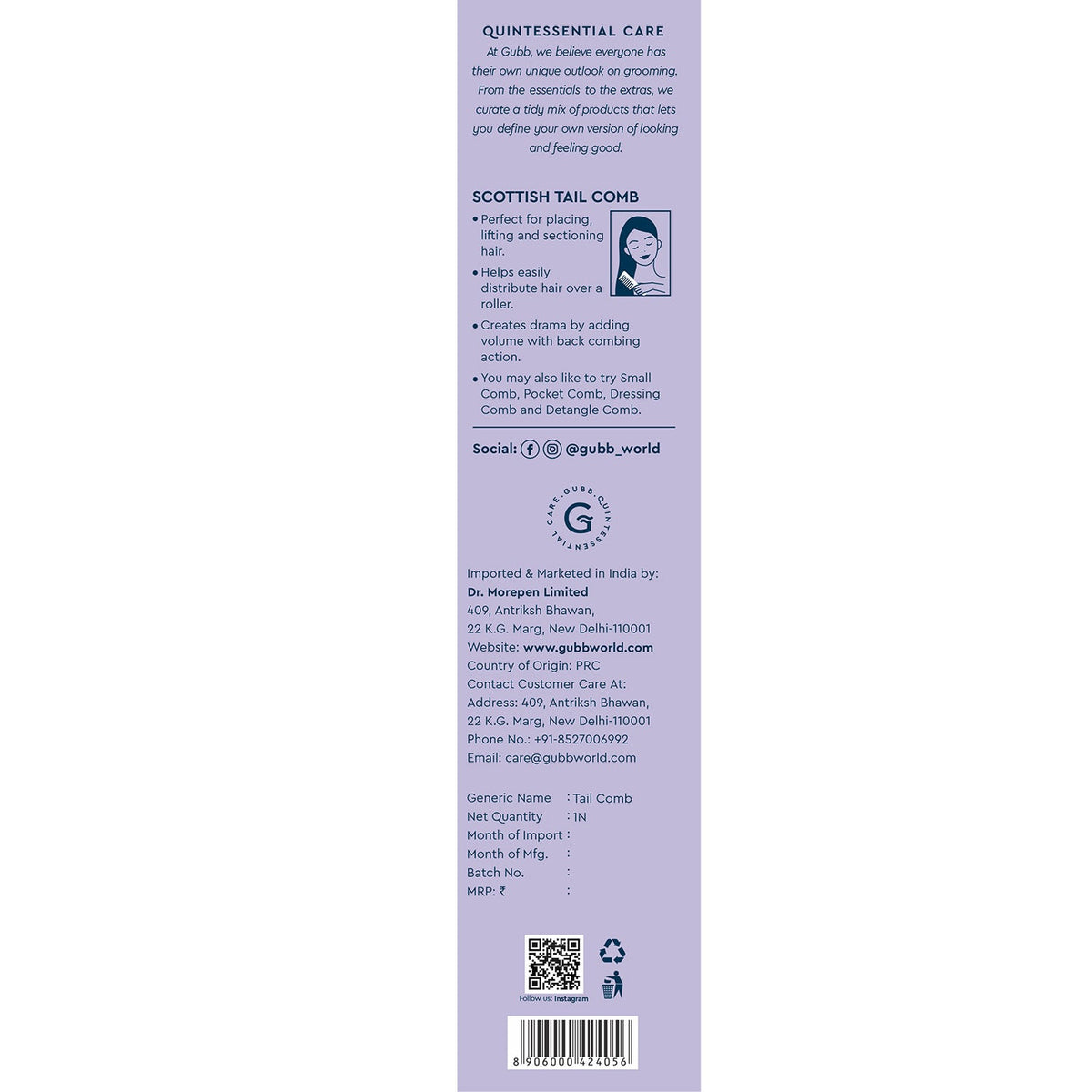 Groom Town PVT. LTD Scottish Super Hair Comb
