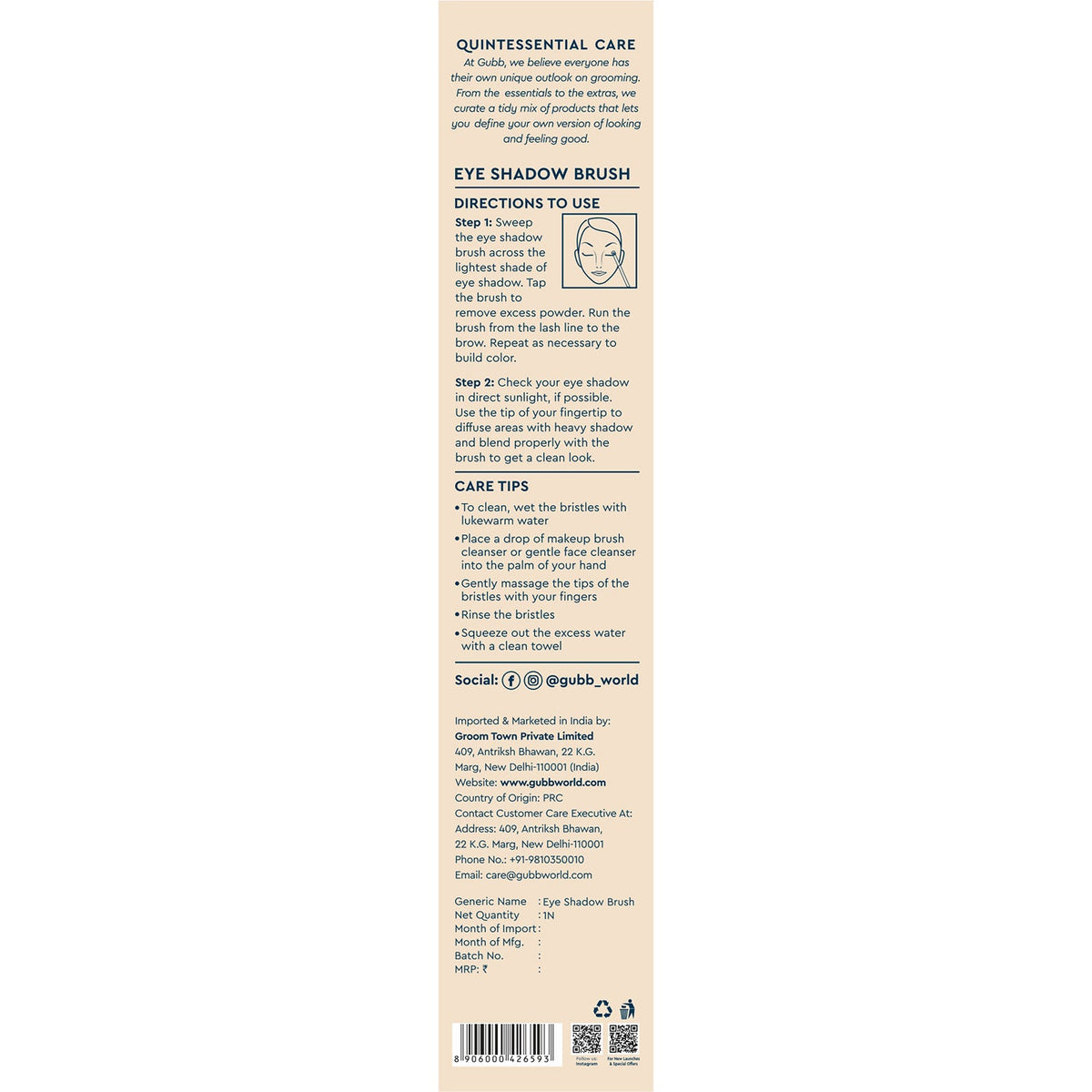 Groom Town PVT. LTD Eye Shadow Makeup Brush