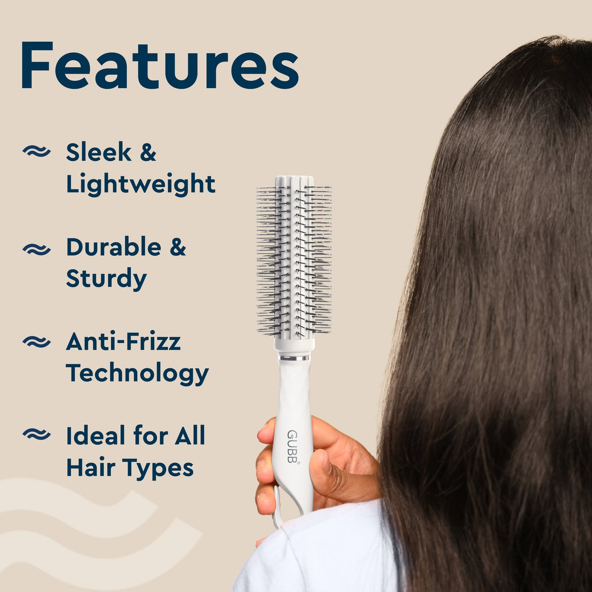 Groom Town Pvt. Pvt. Serenity Hues Round Hair Brush