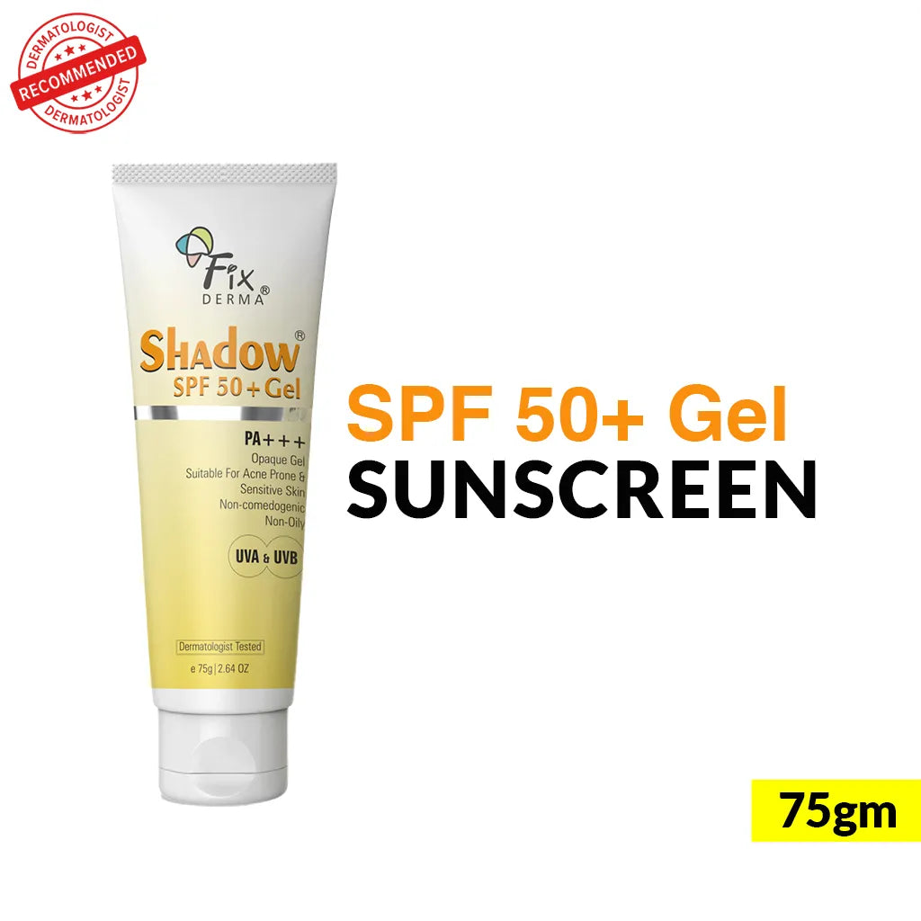 Fix Derma -  Shadow Sunscreen For Oily Skin SPF 50+ Gel - Acne Prone (75g)