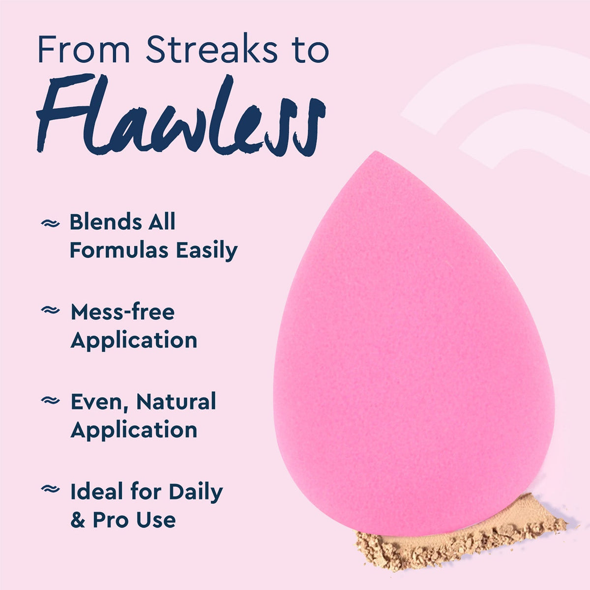 Groom Town PVT. LTD ⁠Light Pink Beauty Blender