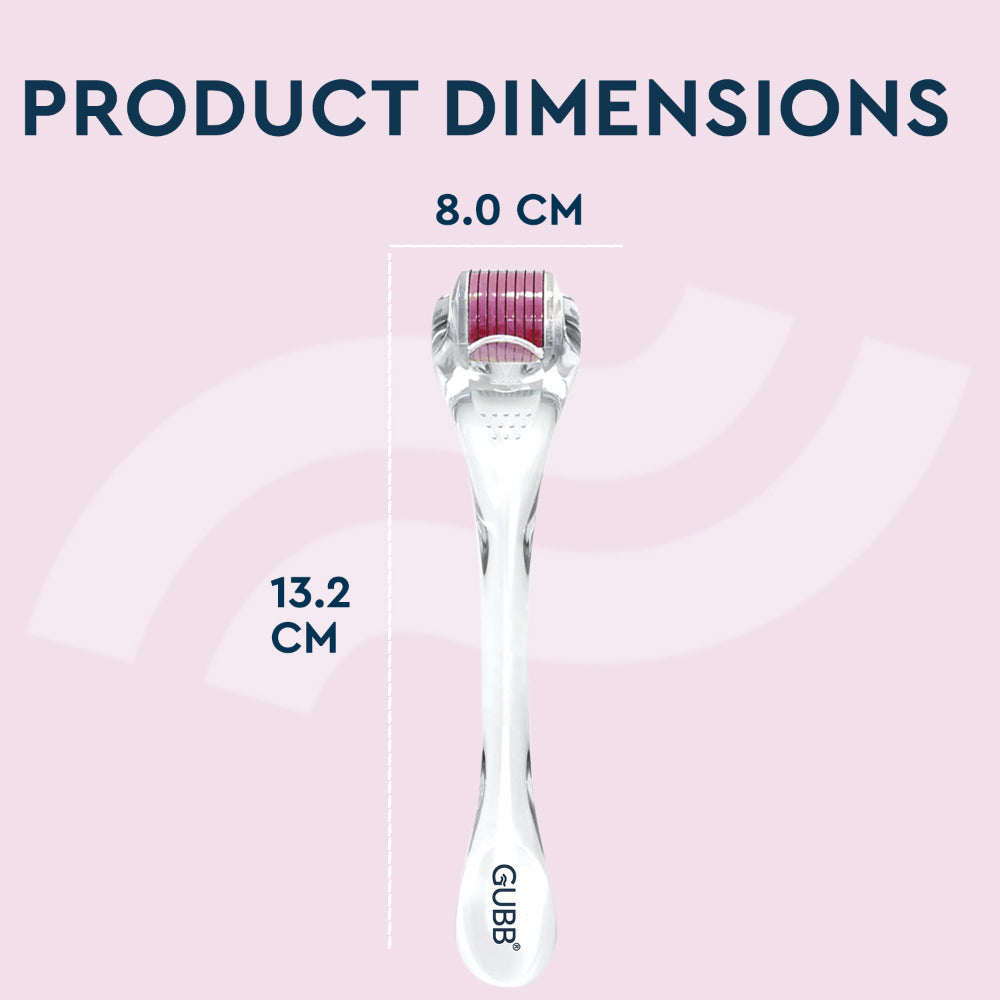 GUBB WORLD DERMA ROLLER TRANSPARENT PINK