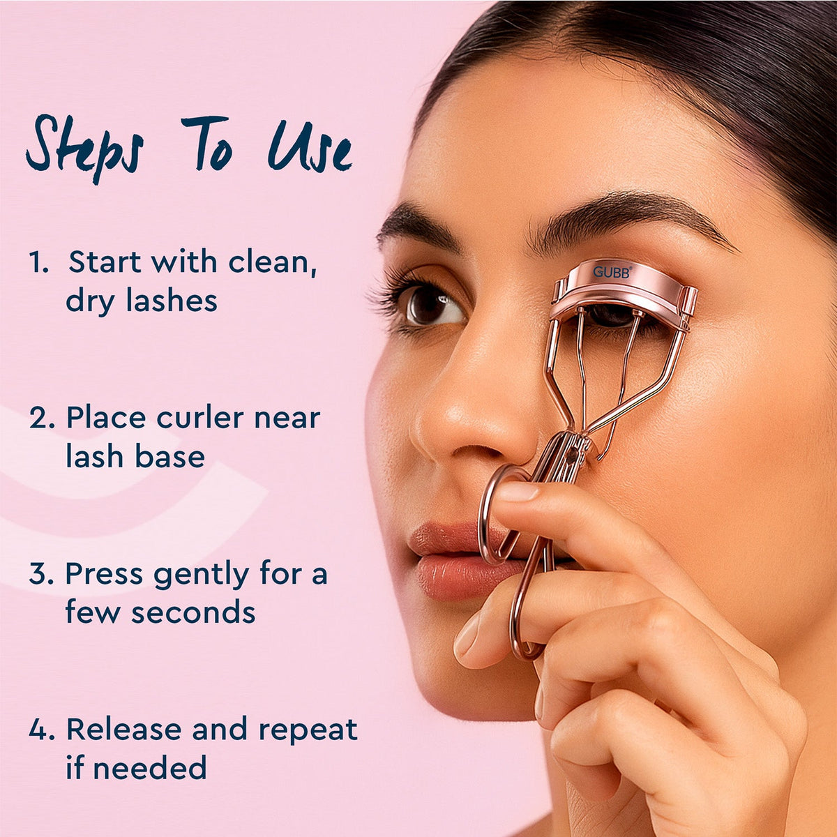 GUBB WORLD EYELASH CURLER ROSE GOLD