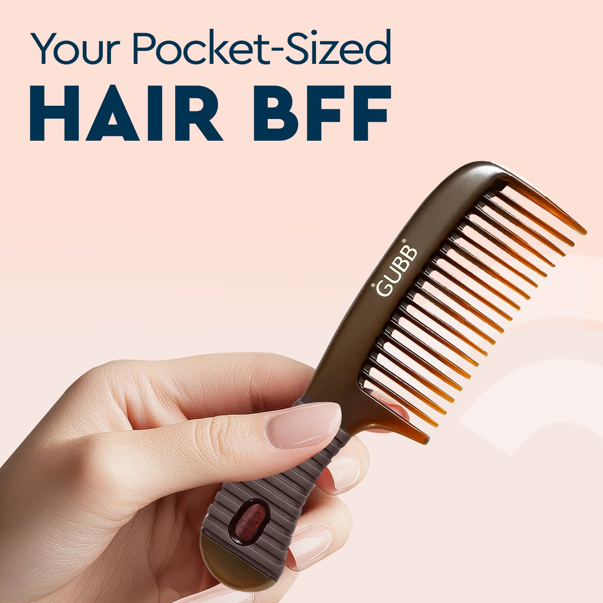 GUBB WORLD SHELL RANGE SMALL COMB WITH HANDLE
