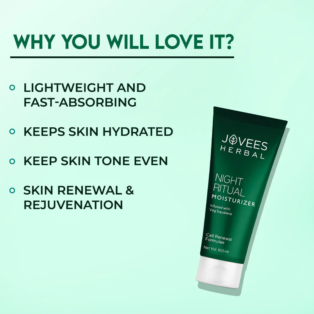 Jovees - Night Ritual Moisturizer Prevents Dark Spots Reduces Fine Line Skin Renewal & Rejuvenation