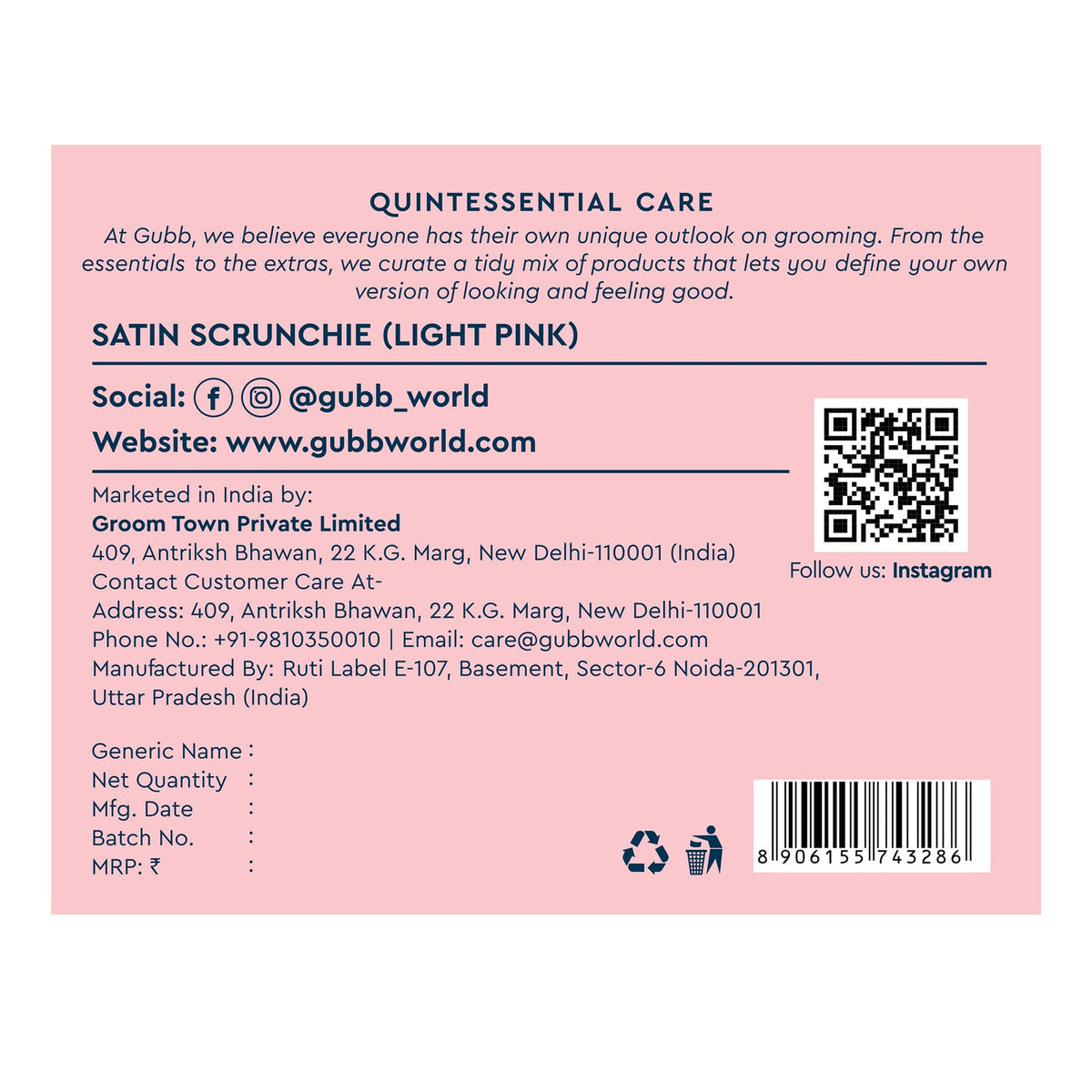 Groom Town PVT. LTD ⁠Light Pink Beauty Blender