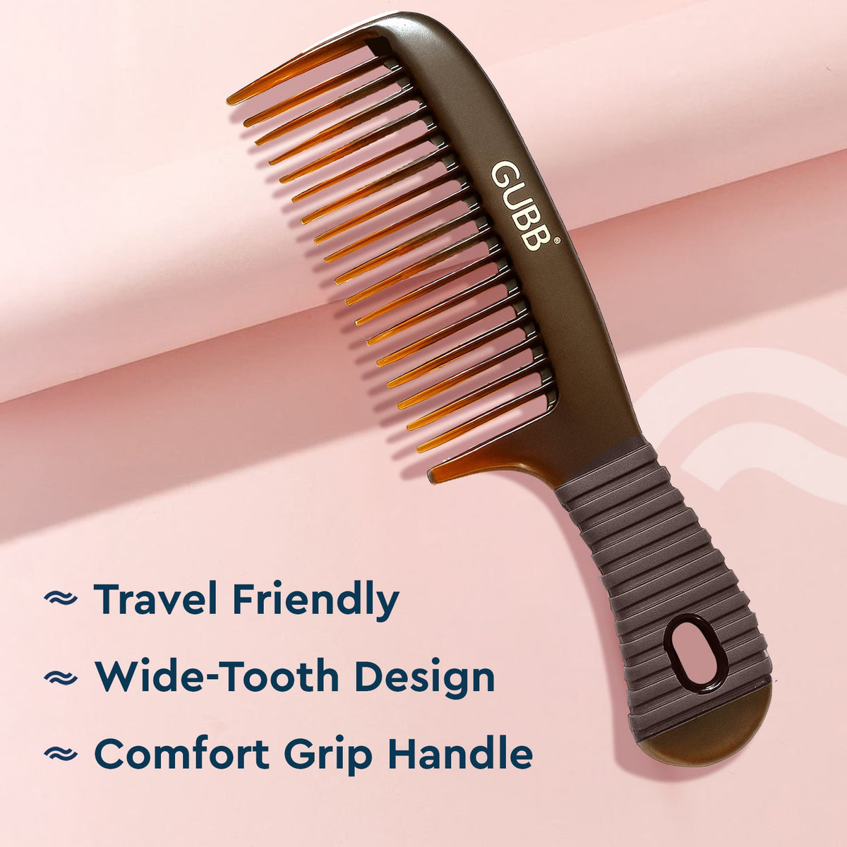 GUBB WORLD SHELL RANGE SMALL COMB WITH HANDLE