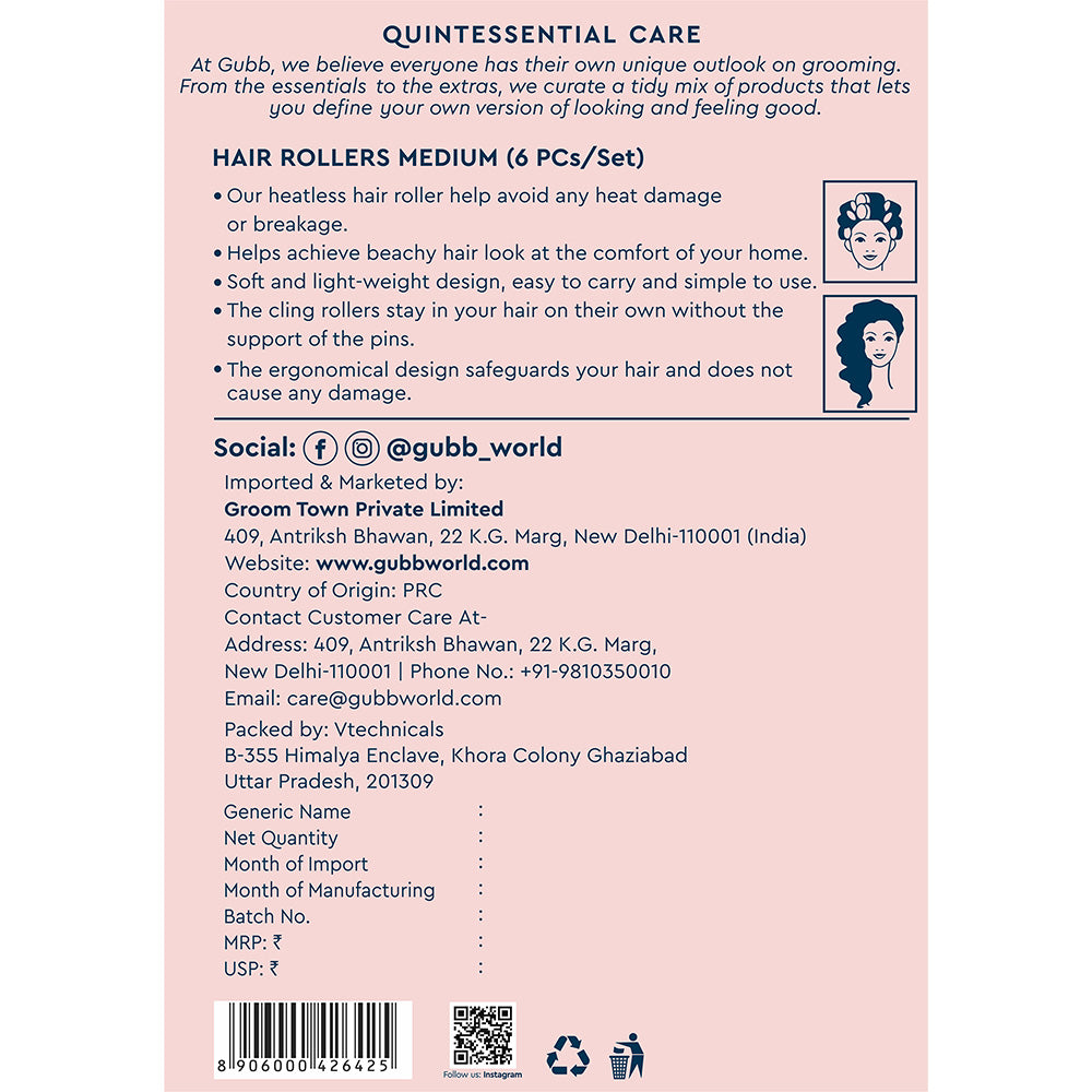 GUBB WORLD HAIR ROLLER MEDIUM