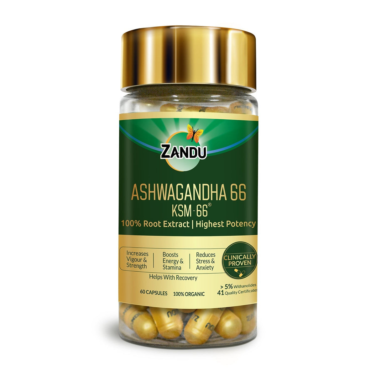 Zandu-Combo Zandu Livital (60 Tabs) + Ashwagandha KSM-66 (60 Caps)