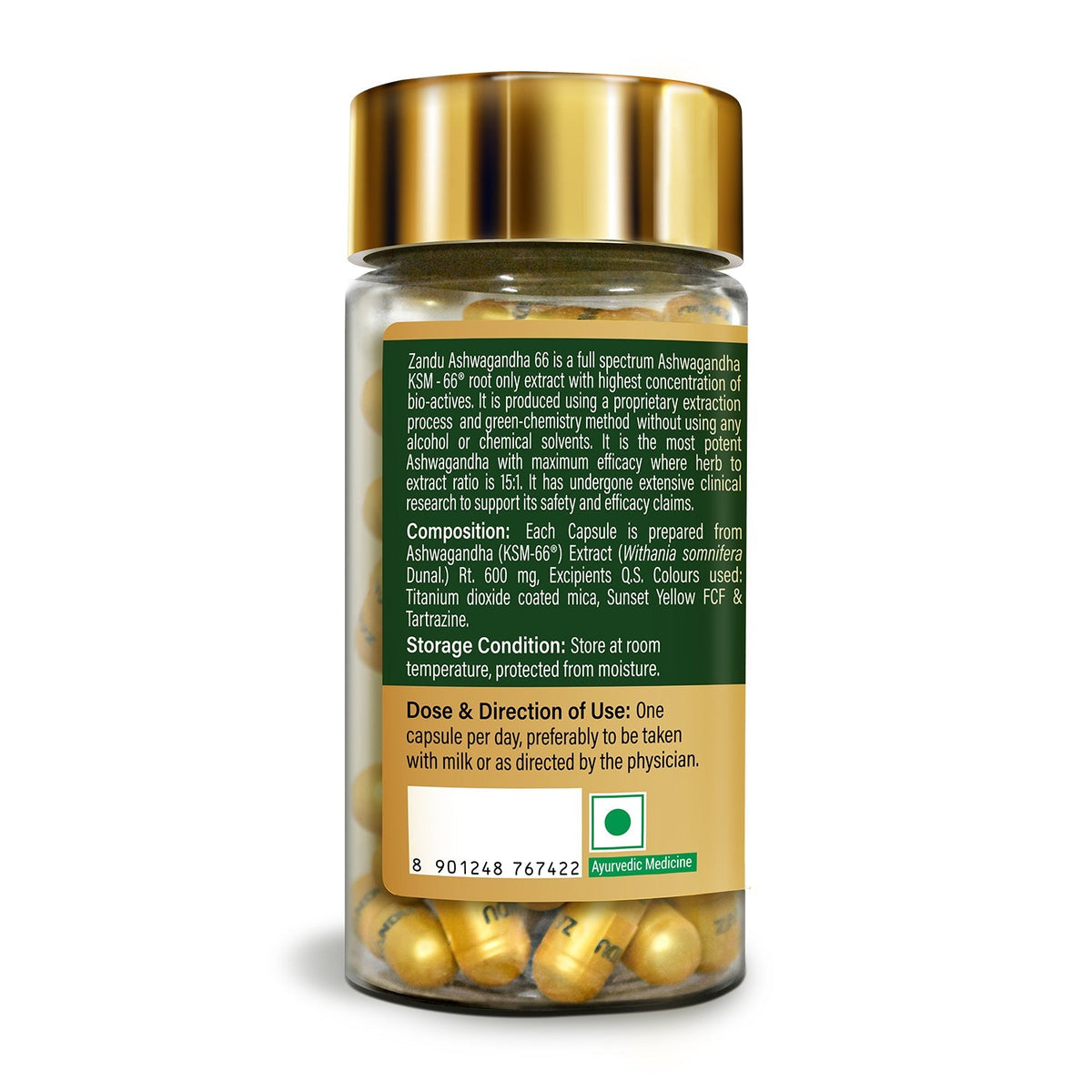 Zandu-Combo Zandu Livital (60 Tabs) + Ashwagandha KSM-66 (60 Caps)