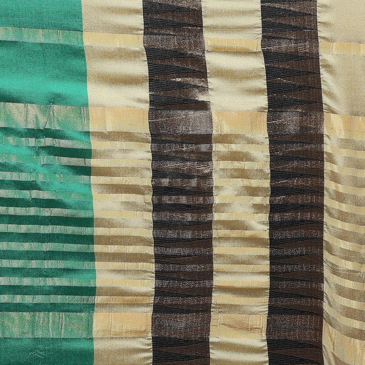 EthnicJunction Women's Silk Cotton Saree With Blouse Piece (EJ1162-1016L_Dark Spring Green)