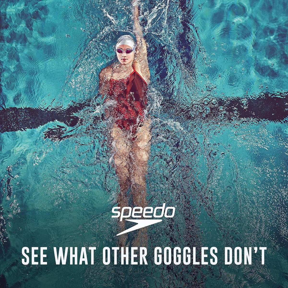 Speedo Vanquisher 2.0 Mirrored Swim Goggle Blue
