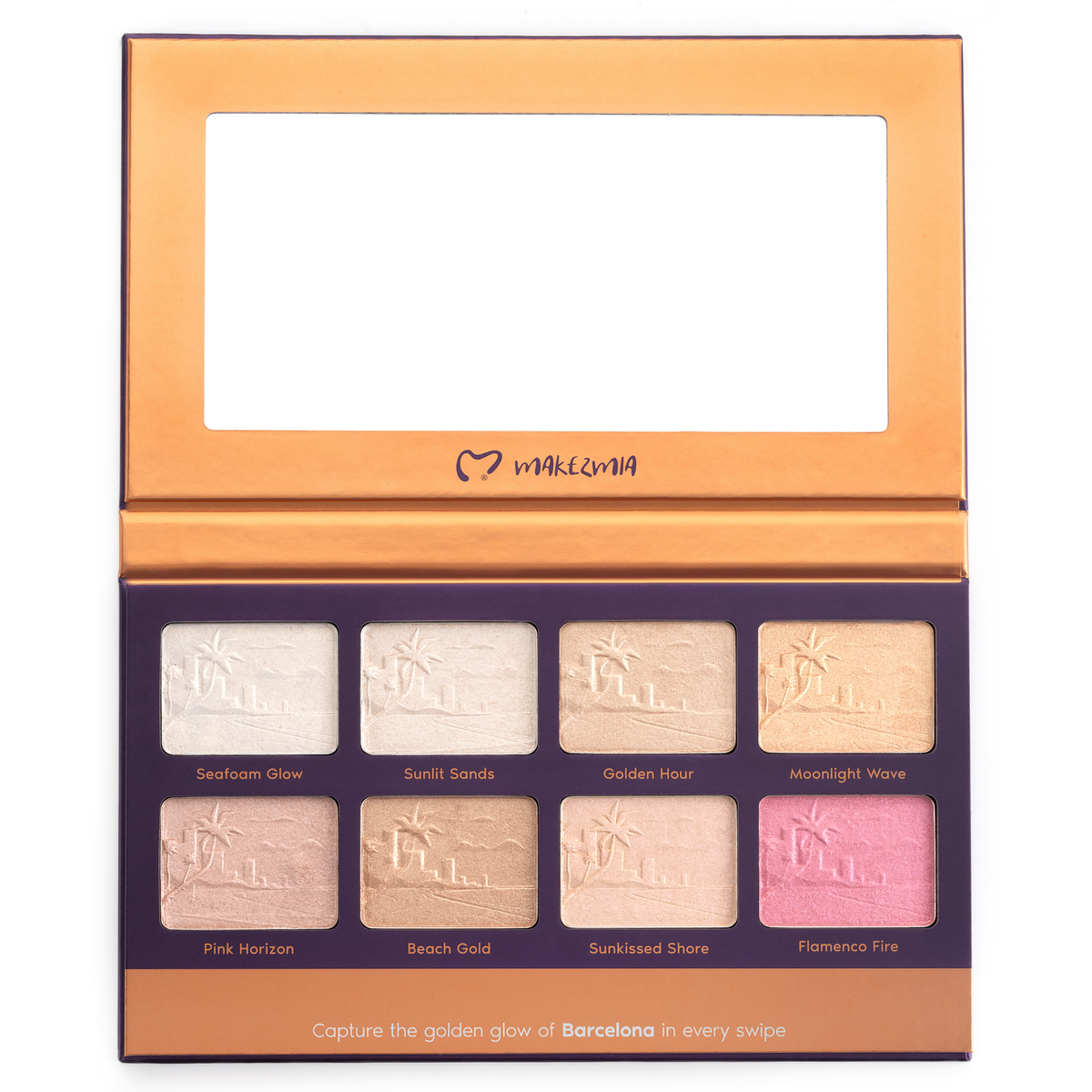 Makezmia When in Barcelona 8-Color Highlighter Palette