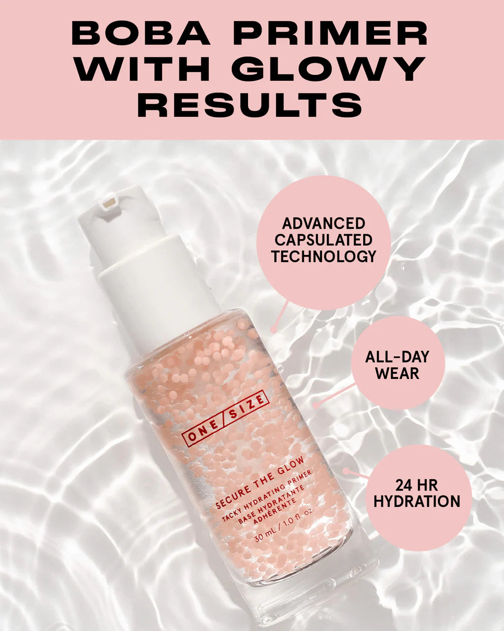 One Size - SECURE THE GLOW TACKY HYDRATING PRIMER WITH BOBA COMPLEX (30mL)