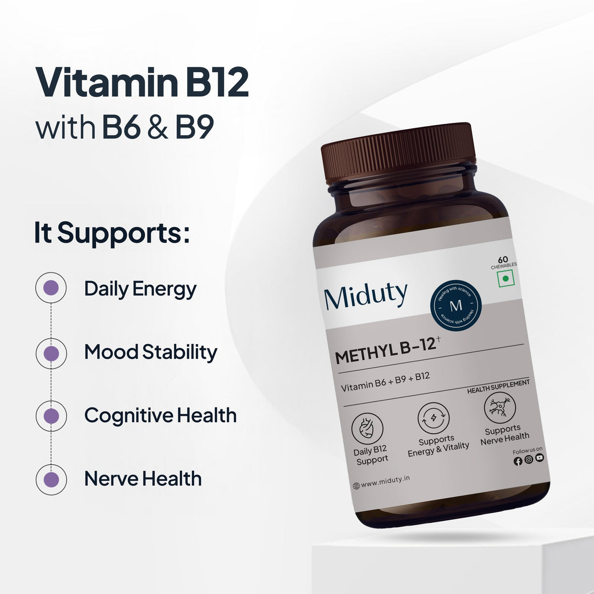 Miduty Anti-Hair Fall Supplement Bundle | For Healthier, Thicker, & Stronger Hair