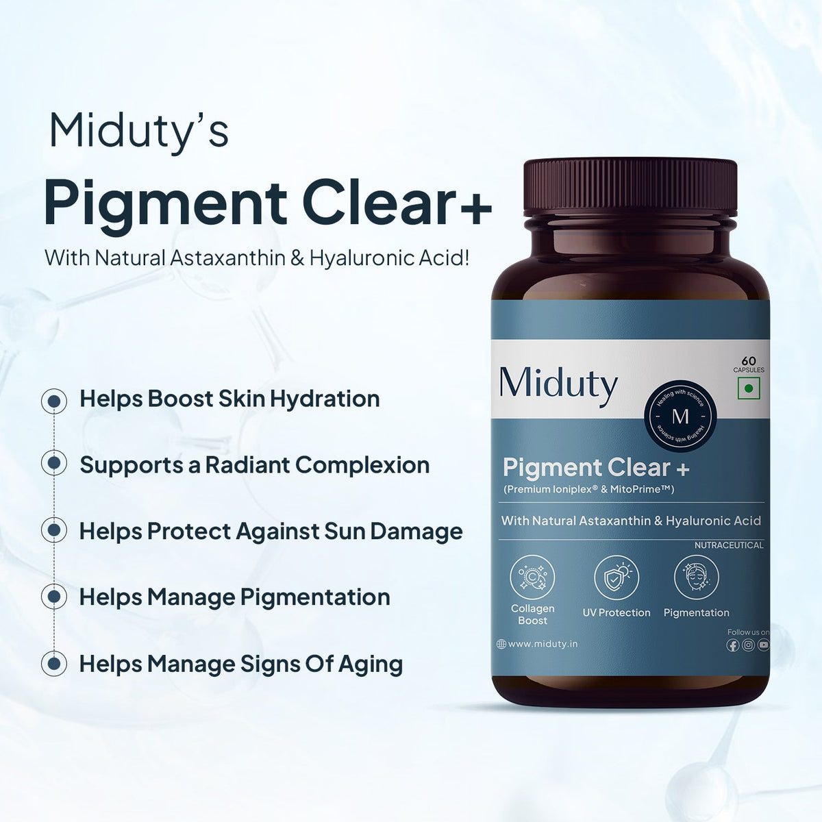 PalakNots Pigment Clear+ | Oral Sunscreen
