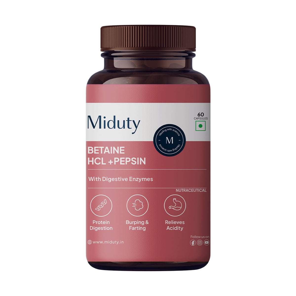 Miduty Betaine HCL + Pepsin