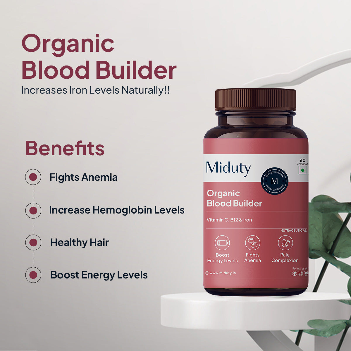 Miduty Anti-Hair Fall Supplement Bundle | For Healthier, Thicker, & Stronger Hair