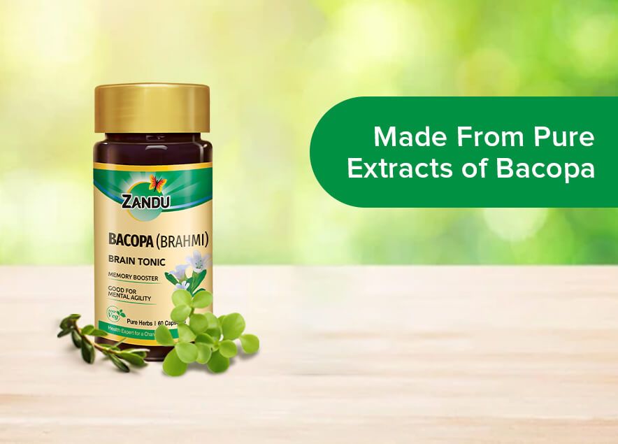 Zandu-PA3 Zandu Brahmi (Bacopa) Capsules 60 N Caps