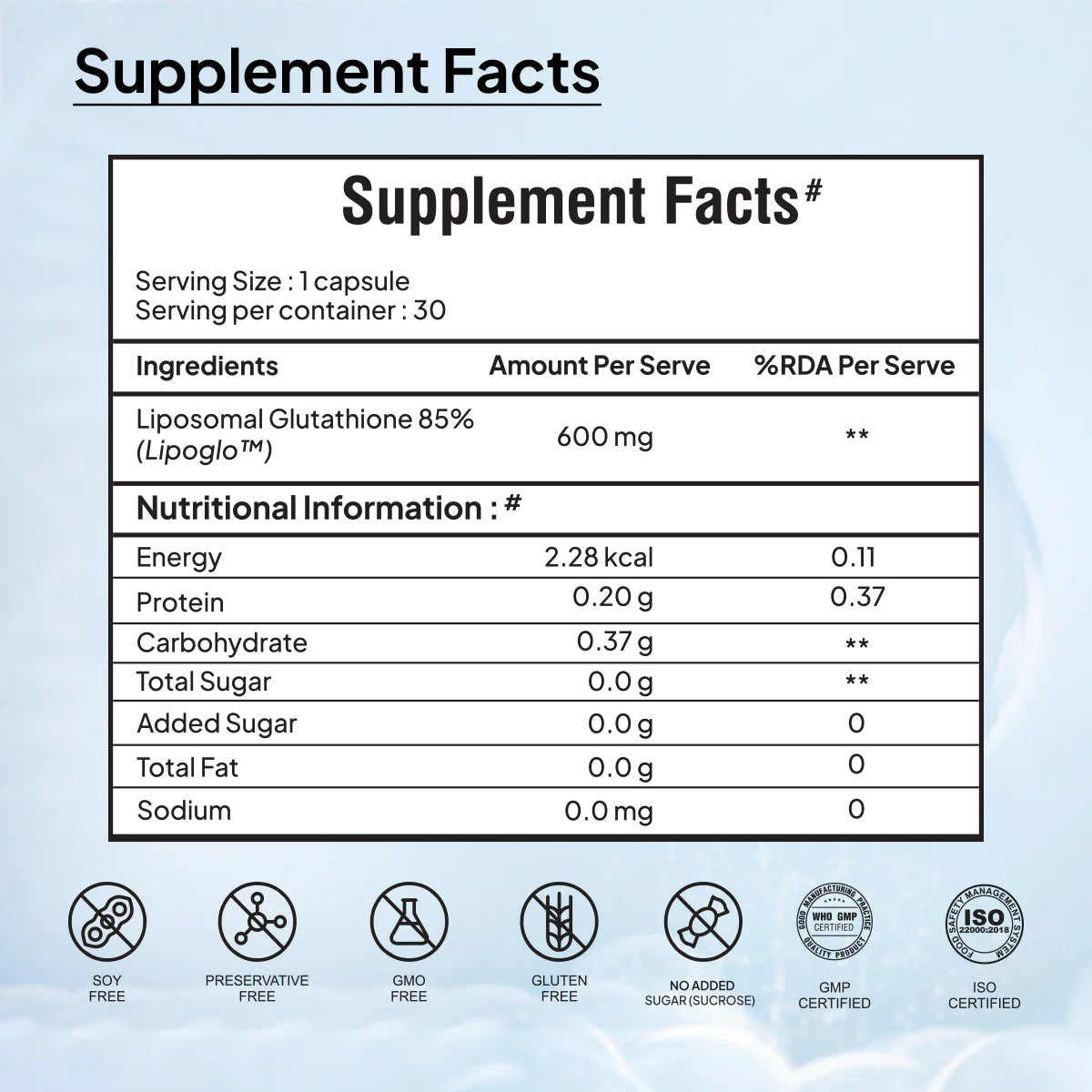 Miduty Liposomal Glutathione 85% | Next-Gen Glutathione
