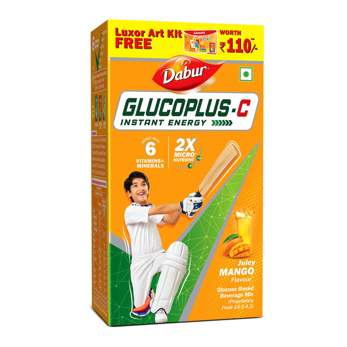 Dabur Glucoplus C Mango Pack For Instant Energy + Free Art Kit 1kg