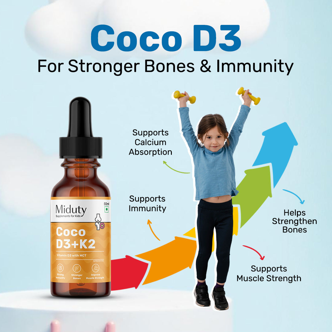 PalakNots Strong Bones for Kids | Kids Calcium & CoCo D3