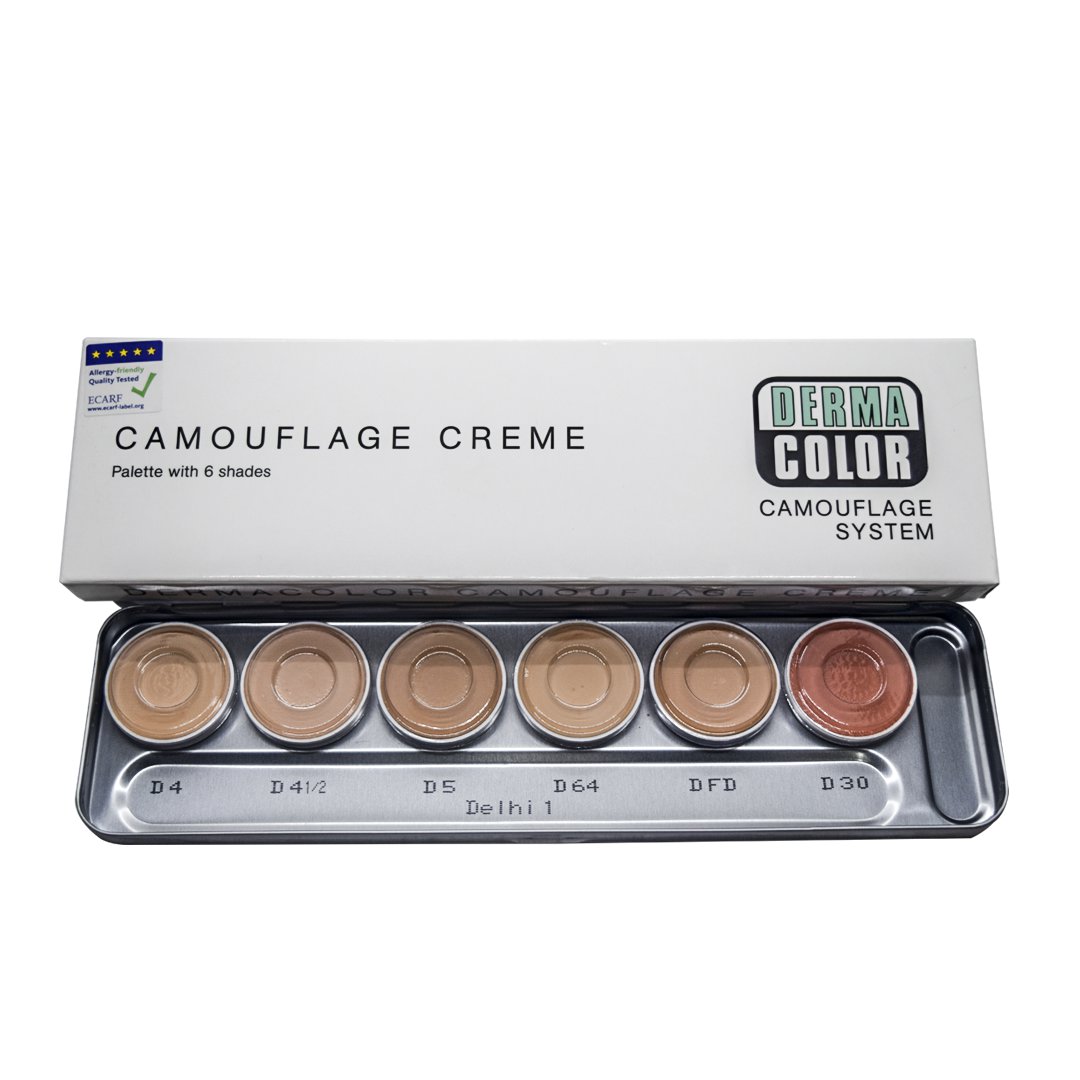 Kryolan Professional Makeup Kryolan Dermacolor Camouflage 6 Shade Palette Delhi 1