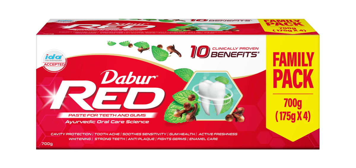 Dabur Red Toothpaste 700g (175gm x 4)