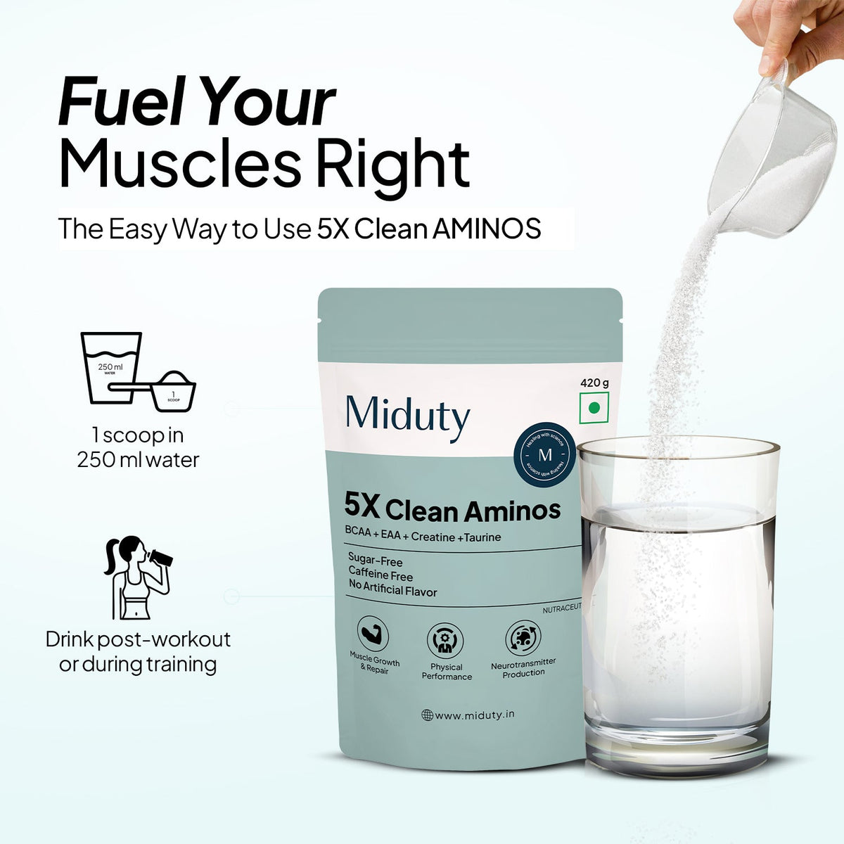 Miduty 5X Clean Aminos