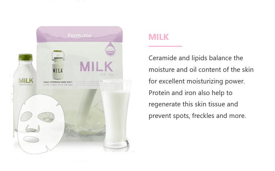 Farm Stay - Milk Visible Difference Mask Sheet (23ml)