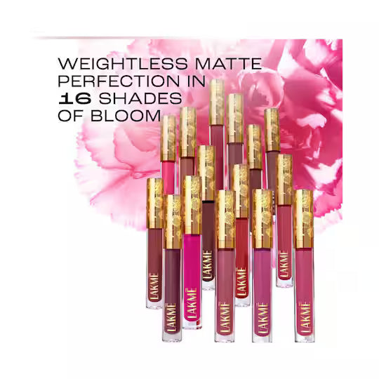 Lakme - Rouge Bloom Matte Liquid Lipstick (3.5ml)