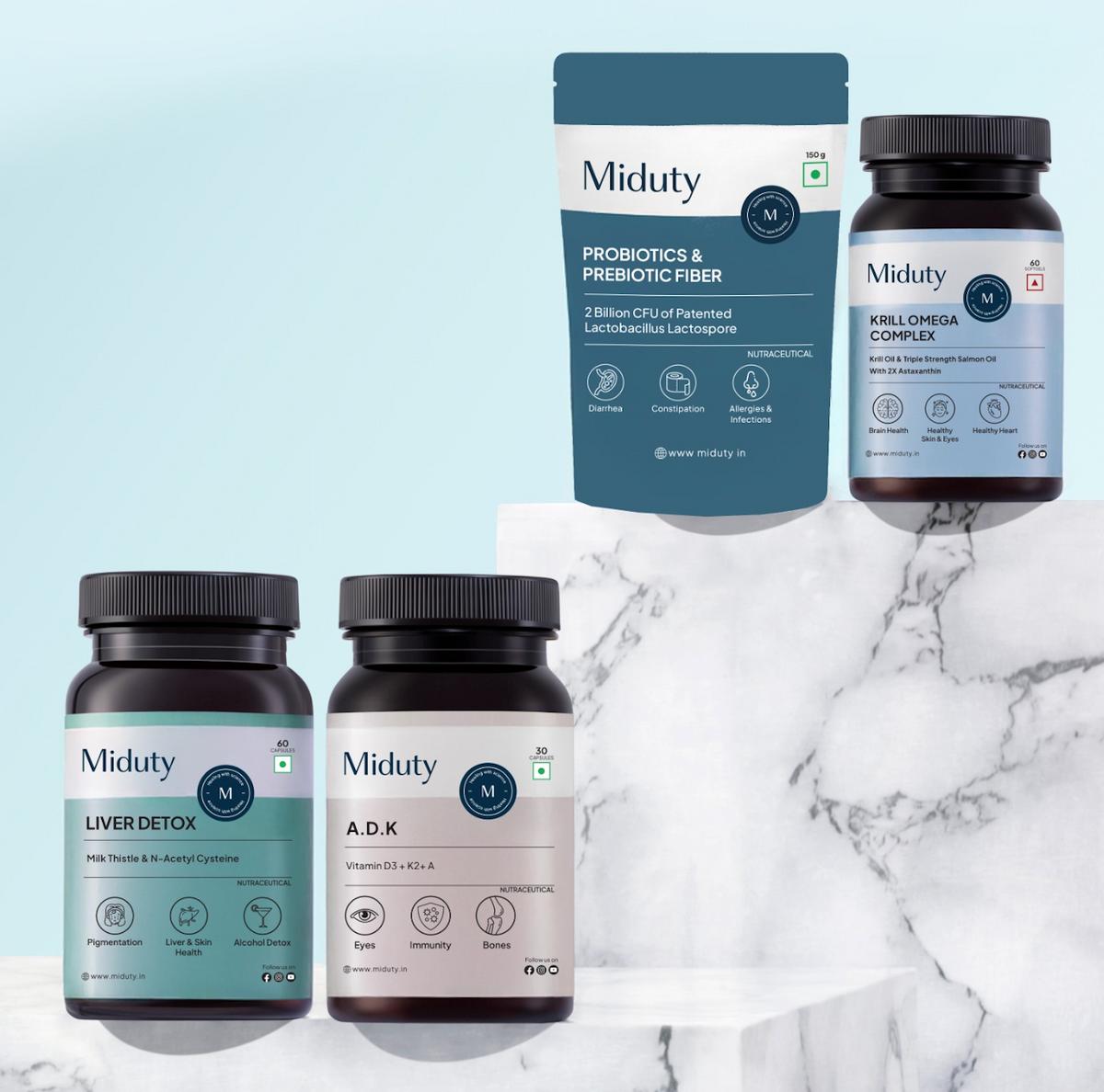 Miduty Eczema Supplement Bundle
