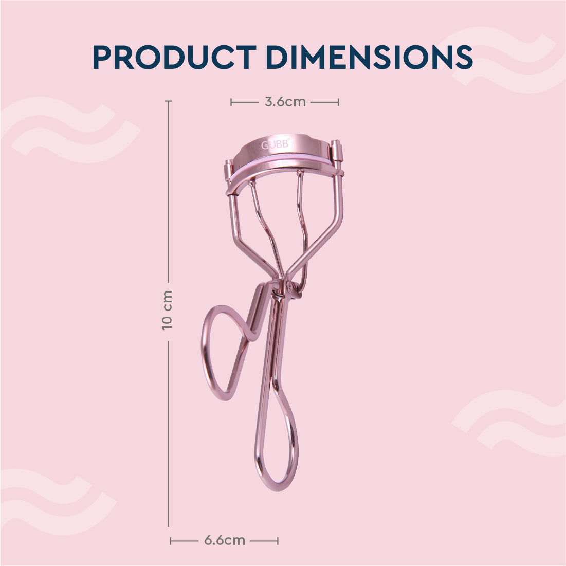 GUBB WORLD EYELASH CURLER ROSE GOLD